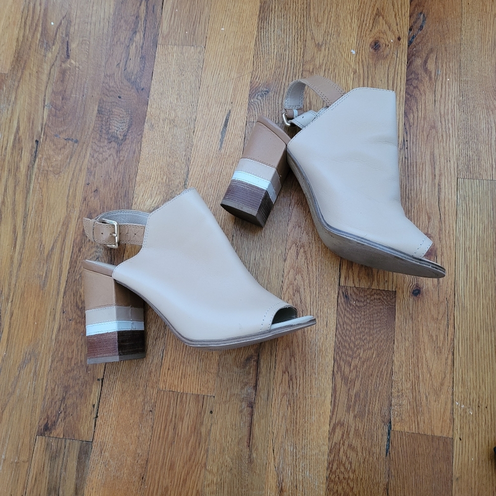 Aldo block heel slingback sandals